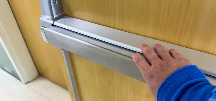Installing a Push Bar on a Door Lorton